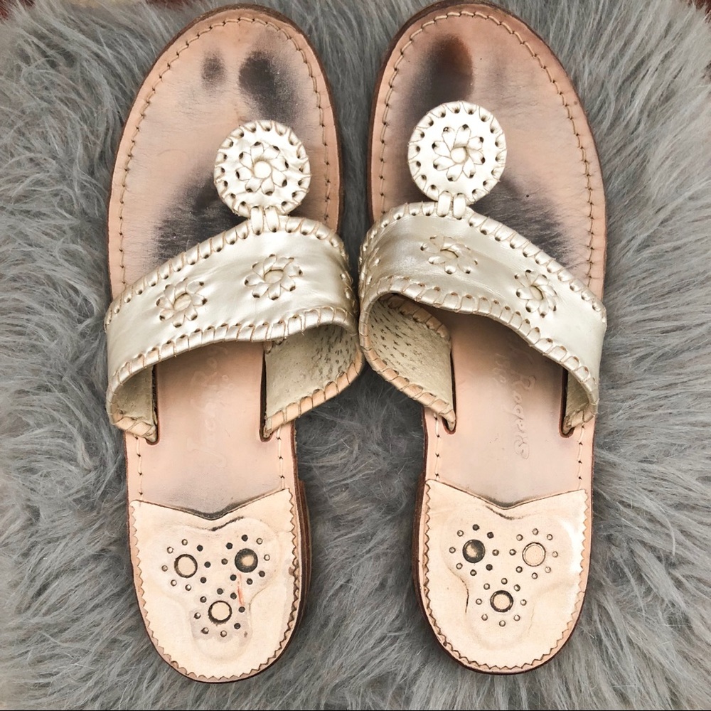 Jack Rogers Classic Champagne Sandals